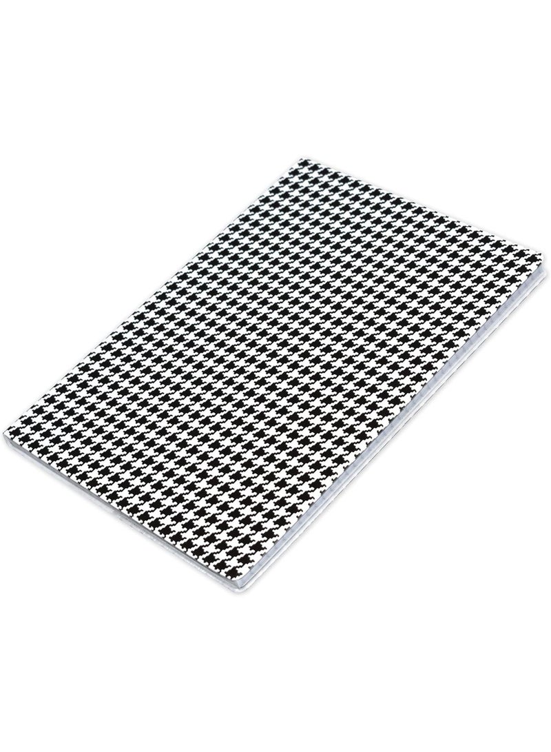 FIS PVC Soft Cover Square Lines Notebook, Size A5 White/Black Pack of 5 Pieces - Image 2